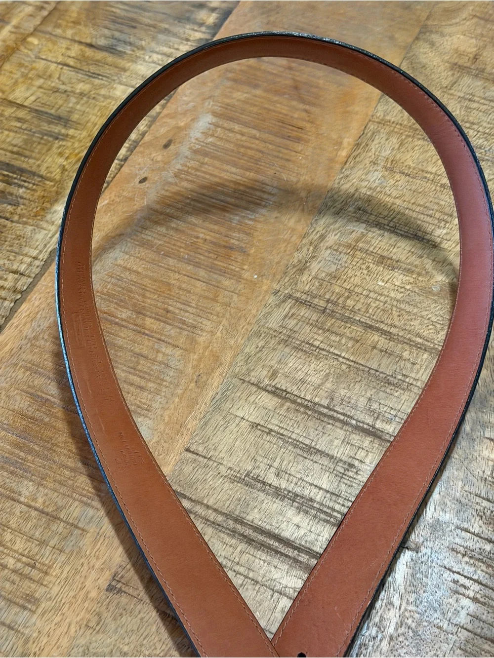 Coach British Tan Cowhide Leather Belt Size 36”, 1” Wide Unisex